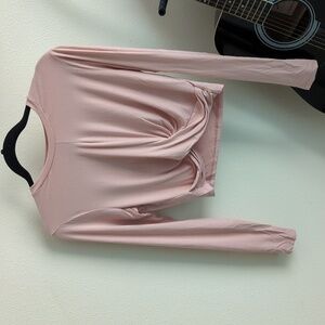Pink tie top